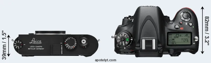 Compare M10-P versus D610 top