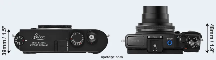 Compare M10-P versus XZ-2 top