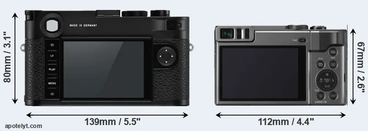 Comparison M10-P or ZS70 rear