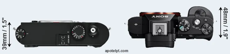 Compare M10 versus A7 top
