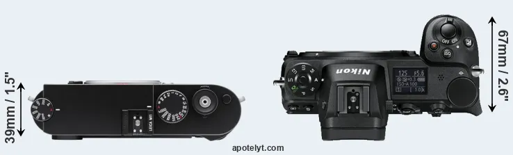 Compare M11 versus Z6 top