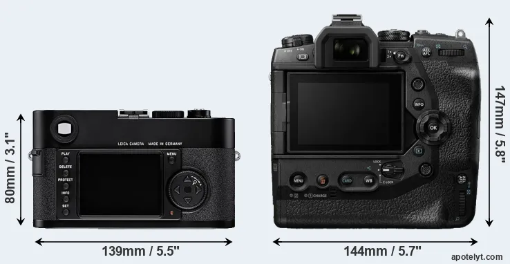 Comparison M8 or E-M1X rear