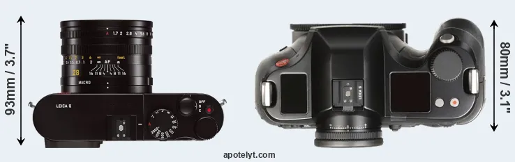Compare Q Typ 116 versus S Typ 007 top