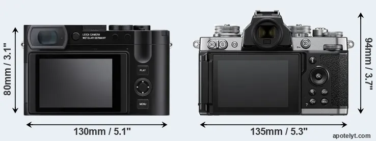 Comparison Q3 or Z fc rear