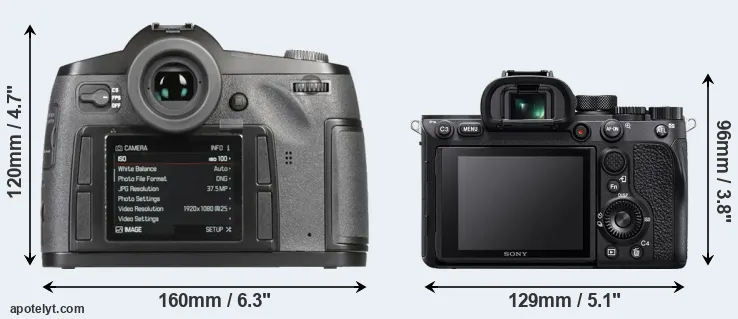 Comparison S-E Typ 006 or A7R IV rear