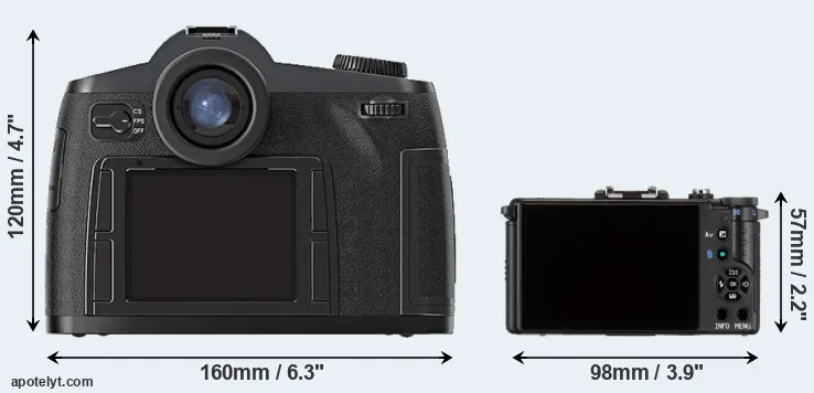 Comparison S2 or Pentax Q rear