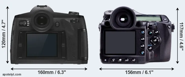 Comparison S3 or 645D rear