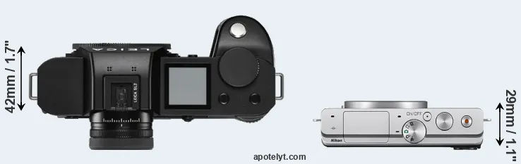 Compare Leica SL2 versus J4 top