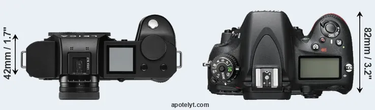 Compare Leica SL2 versus D600 top