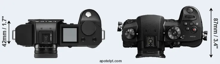 Compare Leica SL2 versus GH5 top