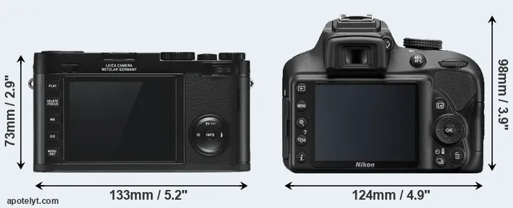 Comparison X Typ 113 or D3400 rear