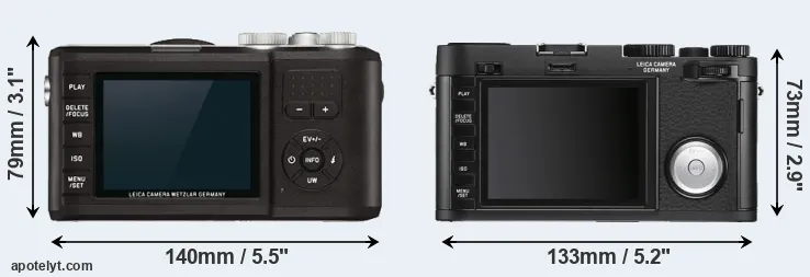 Comparison X-U Typ 113 or X Vario rear