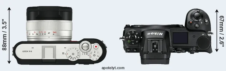 Compare X-U Typ 113 versus Z7 top