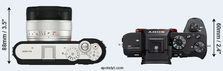 Compare X-U Typ 113 versus A7S II top