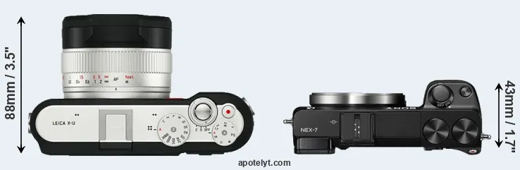 Compare X-U Typ 113 versus NEX-7 top