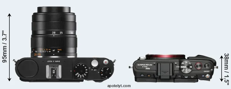 Compare X Vario versus E-PL6 top