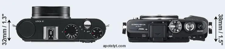 Compare X1 versus E-PL7 top