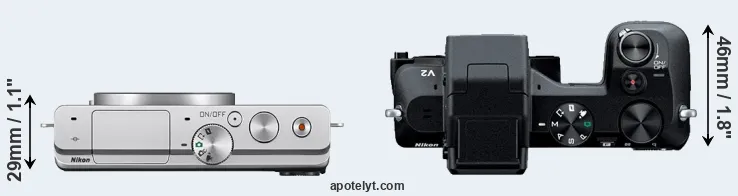 Compare J4 versus V2 top