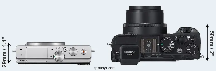 Compare J4 versus P7800 top