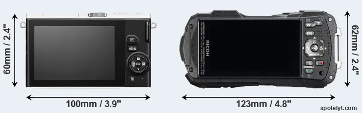 Comparison J4 or WG-60 rear