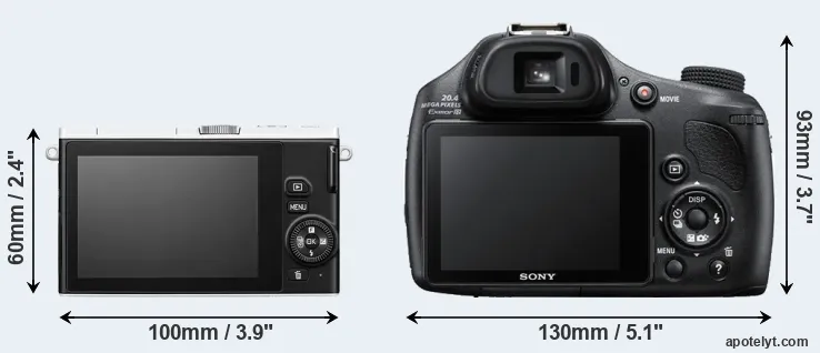 Comparison J4 or HX400V rear