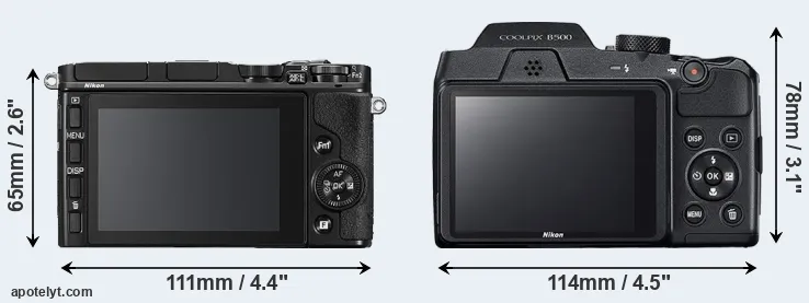 Comparison V3 or B500 rear