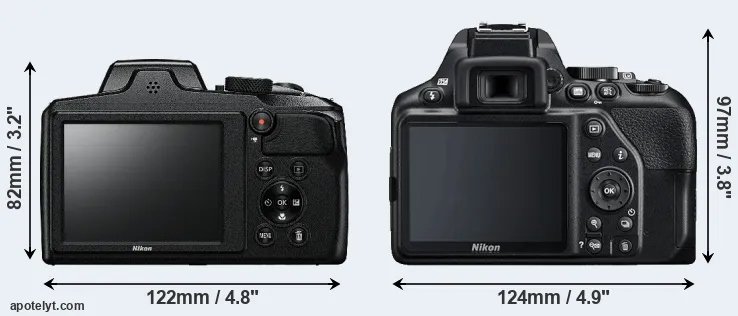 Comparison B600 or D3500 rear