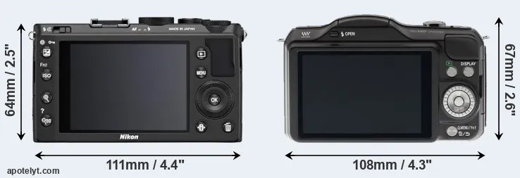Comparison Coolpix A or GF5 rear