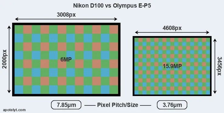 D100 versus E-P5 MP