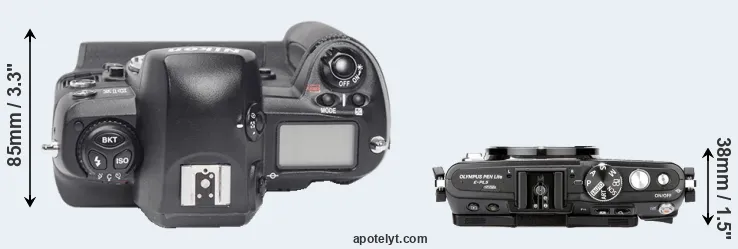 Compare D1X versus E-PL5 top