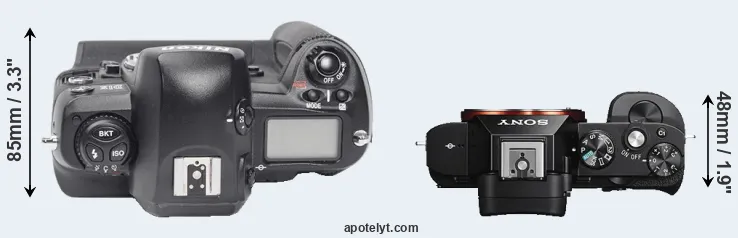 Compare D1X versus A7S top