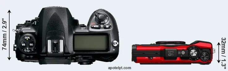 Compare D200 versus TG-6 top