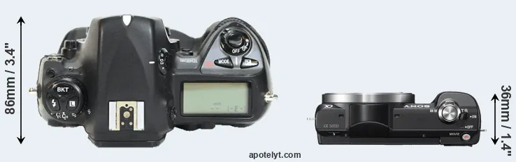 Compare D2H versus A5000 top