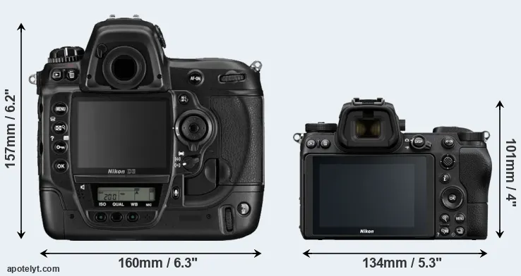 Comparison D3 or Z6 rear