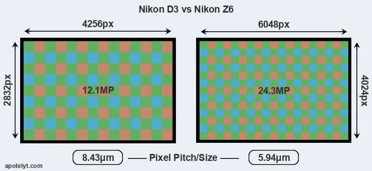 D3 versus Z6 MP