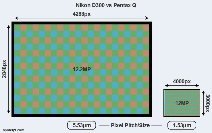 D300 versus Pentax Q MP
