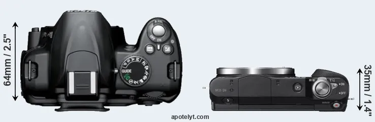 Compare D3000 versus NEX-3N top