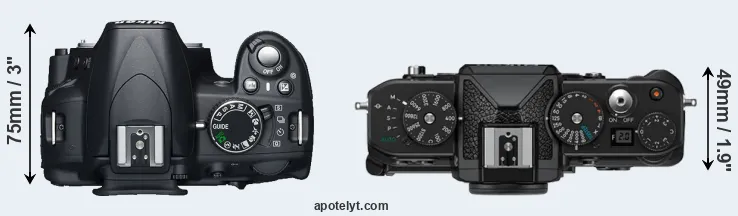 Compare D3100 versus Zf top