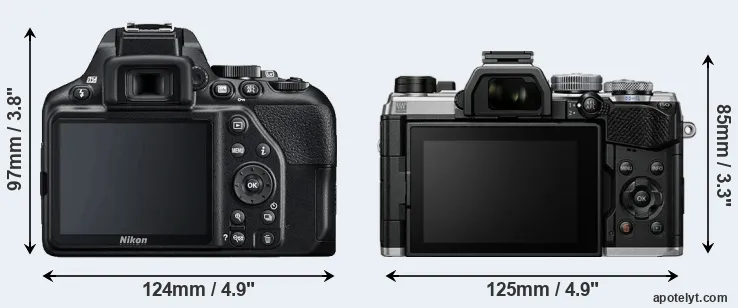 Comparison D3500 or OM-5 rear