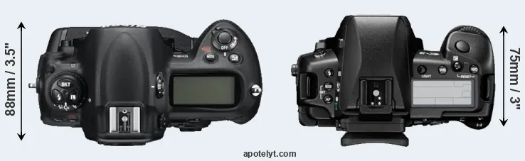 Compare D3S versus E-3 top