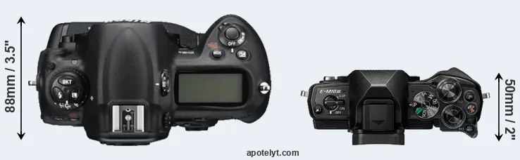 Compare D3S versus E-M10 III top