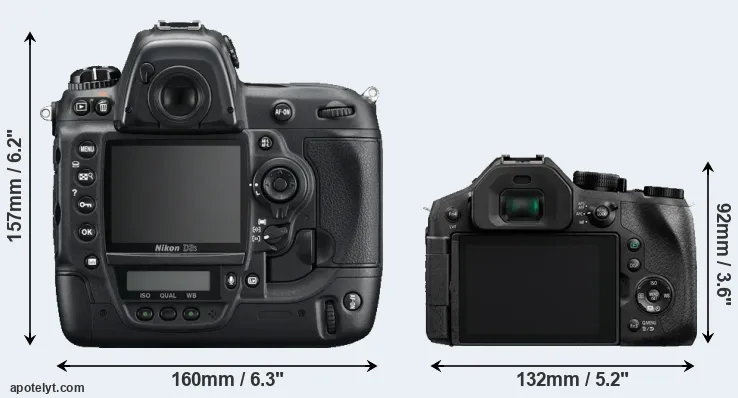 Comparison D3S or FZ330 rear