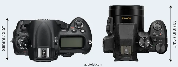 Compare D3S versus FZ330 top