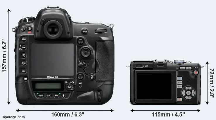 Comparison D4 or E-PL1 rear