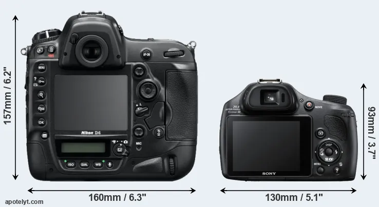 Comparison D4 or HX400V rear