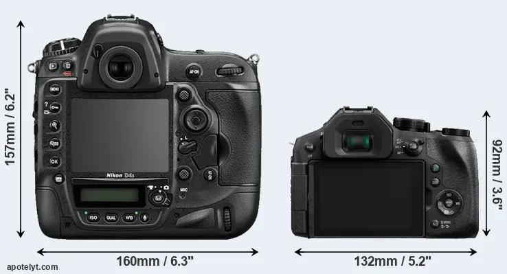 Comparison D4S or FZ330 rear