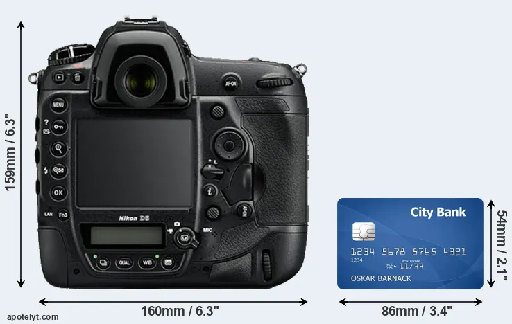 D5 and credit card rear side