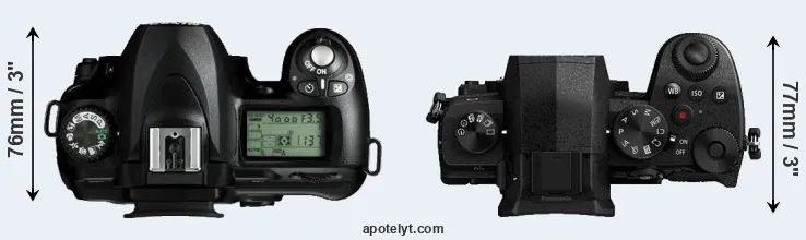 Compare D50 versus G90 top