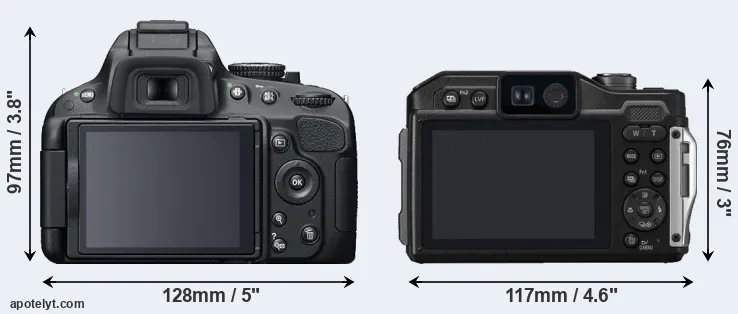 Comparison D5100 or FT7 rear