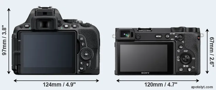 Comparison D5500 or A6600 rear
